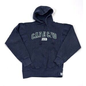 Cuffy's Cape Cod MA Hoodie Sweatshirt Navy - Men's Size Small